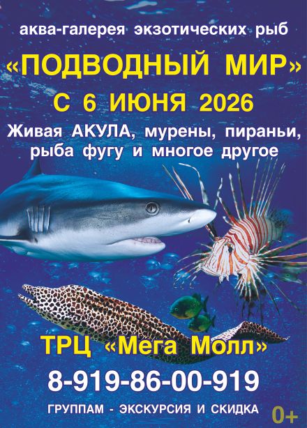 Аква-галерея экзотических рыб «Подводный мир»